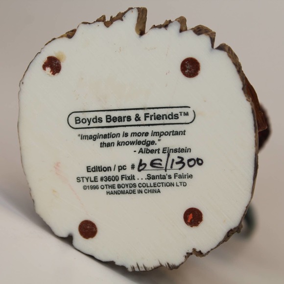 BOYD'S BEARS & FRIENDS Figurine FIXIT Santa's Fairie 3600 - Picture 7 of 8